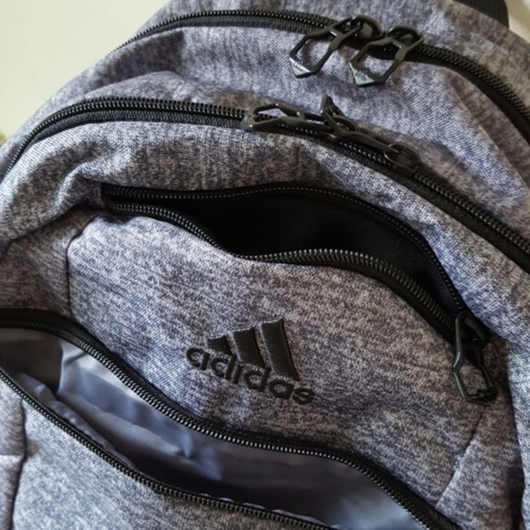Adidas Foundation V Backpack-Jersey Grey/Black-NWT - Picture 8 of 8